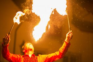 Feuershow Feuerspucker